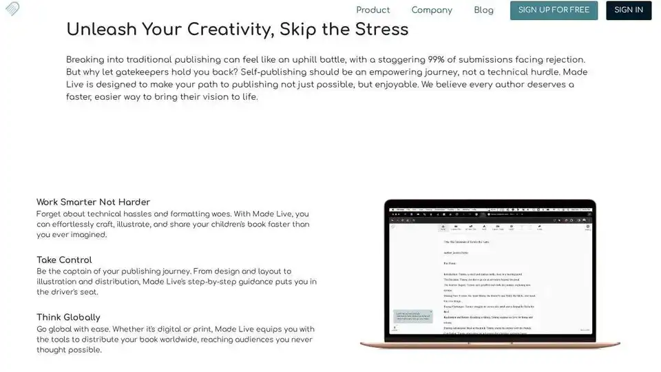 Made Live: Self-Publishing Software for Illustrated Books