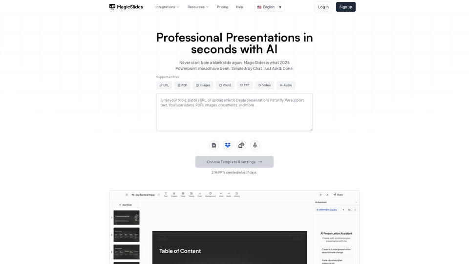 AI Presentation Maker - Create Slides from Text with MagicSlides