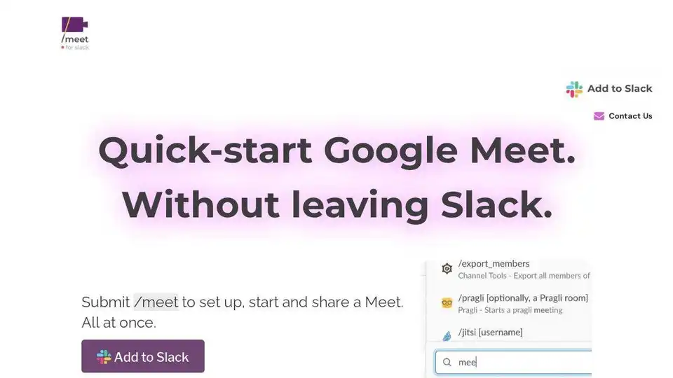 Meet For Slack