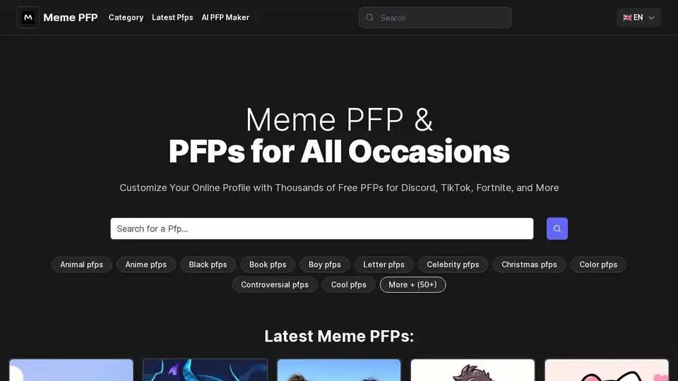Customize your online profile with thousands of free PFPs for Discord, TikTok, Fortnite, and more.