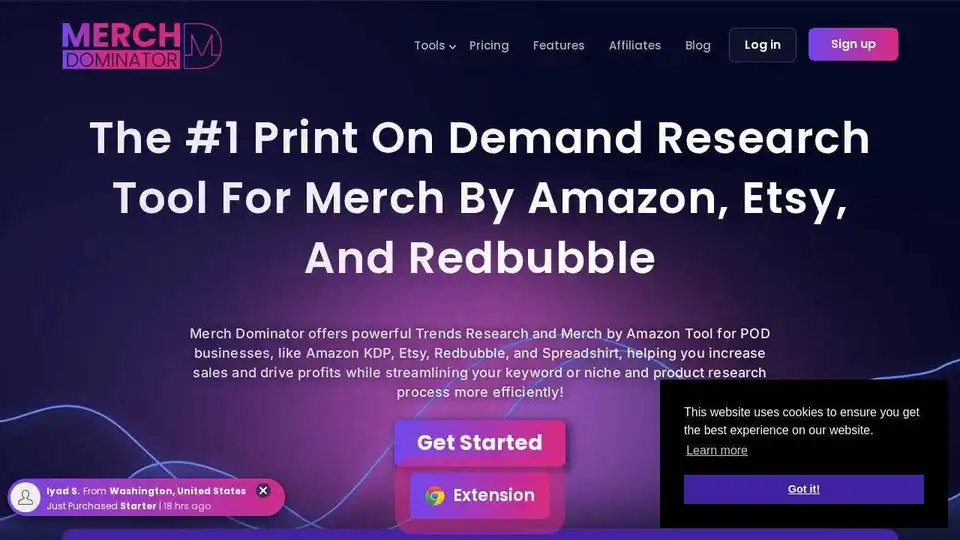 Discover free Merch by Amazon product research tool to explore POD platform. Print On Demand tool allows you to find niches, optimize listings, and boost sales.