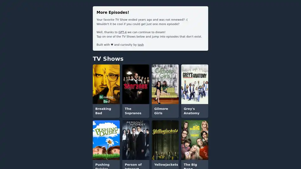 More Episodes!