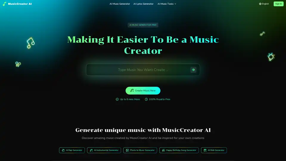 MusicCreator AI