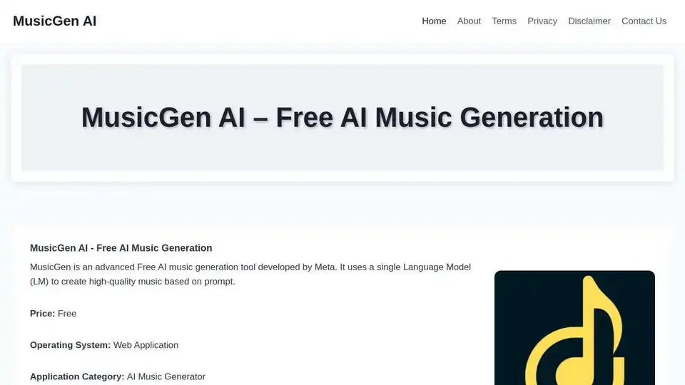 MusicGen AI