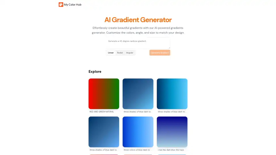 AI Gradient Generator