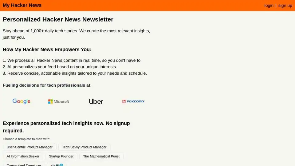 My Hacker News