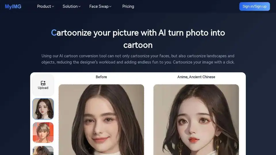 AI Turn Photo into Cartoon