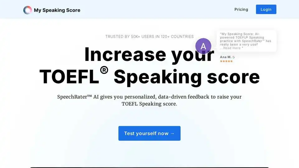 My Speaking Score