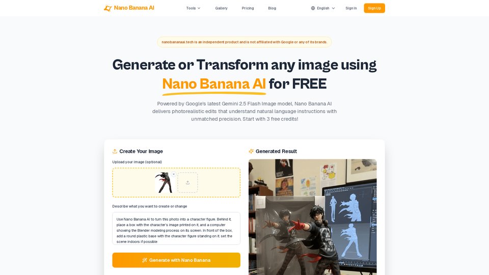 Nano Banana AI - Advanced Image Generator & Editor