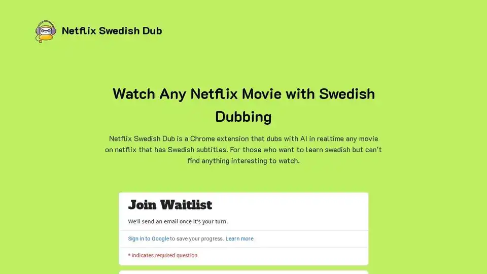 Netflix Swedish Dub