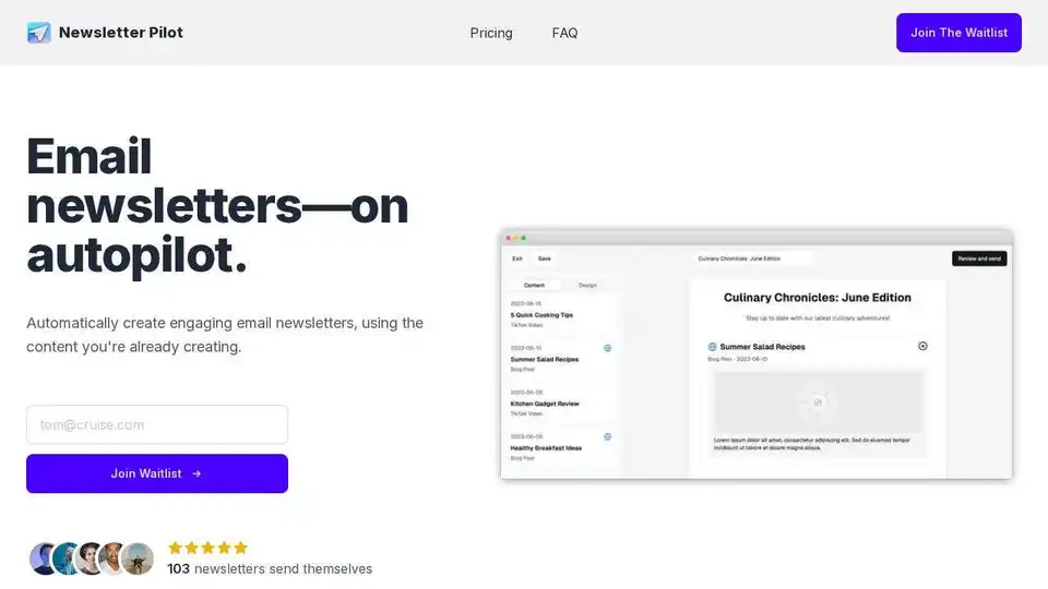 Newsletter Pilot