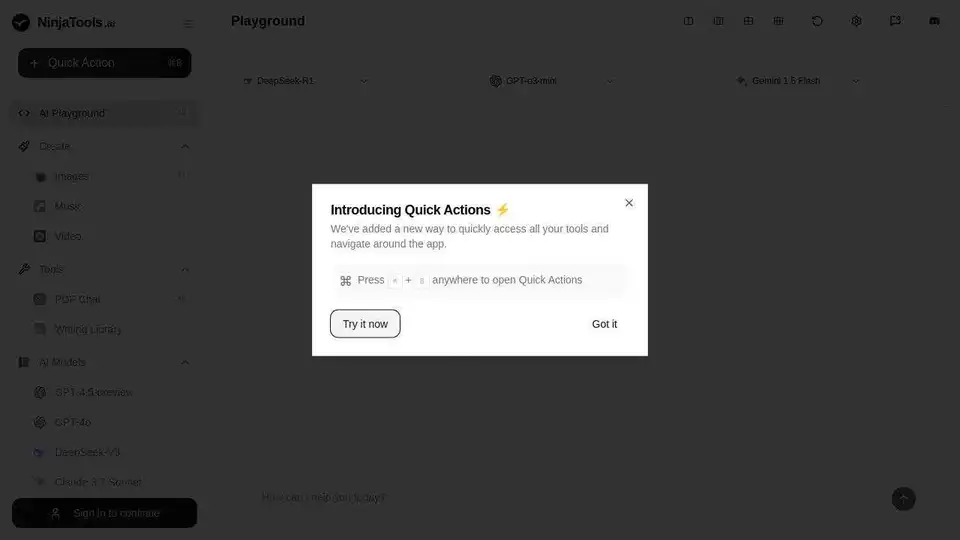 NinjaTools | All-in-One AI Workspace