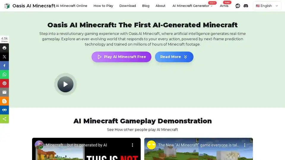 Oasis AI Minecraft