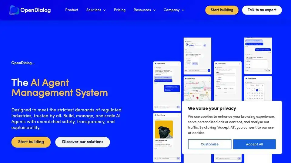 OpenDialog AI Agent Management System