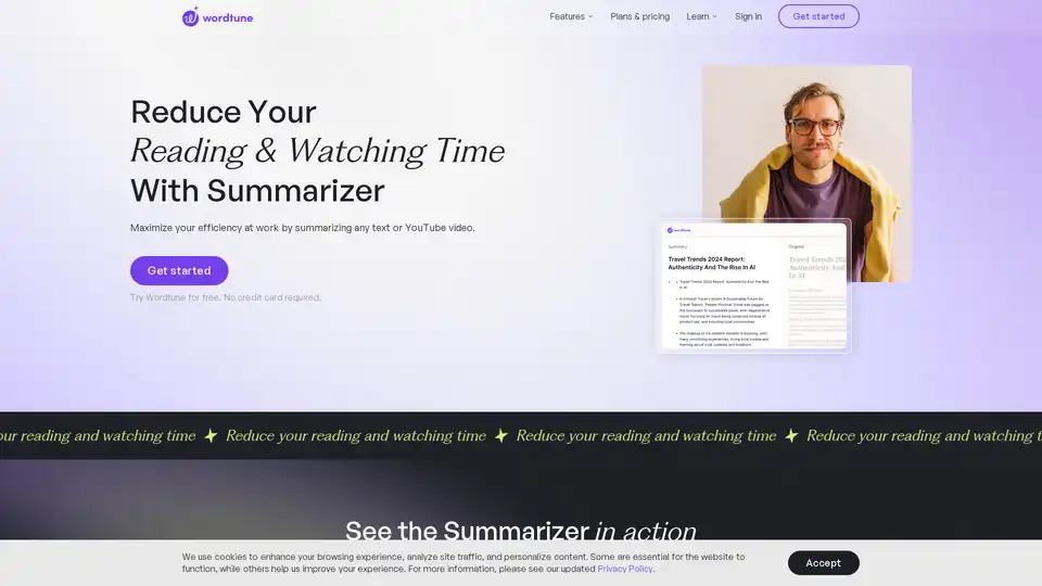 Wordtune Summarizer