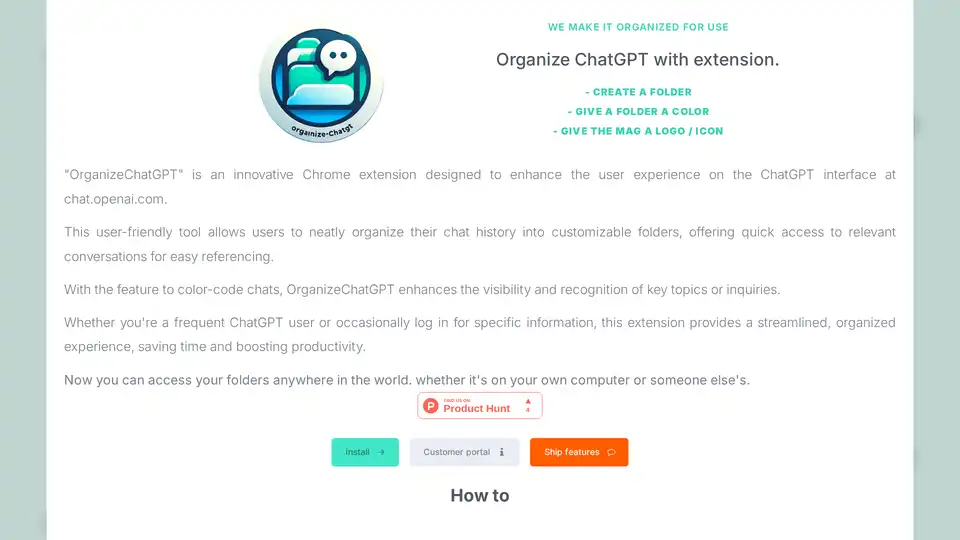 OrganizeChatGPT