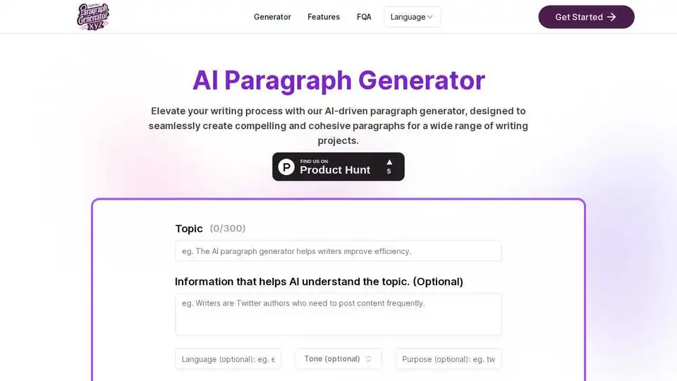 Paragraph Generator