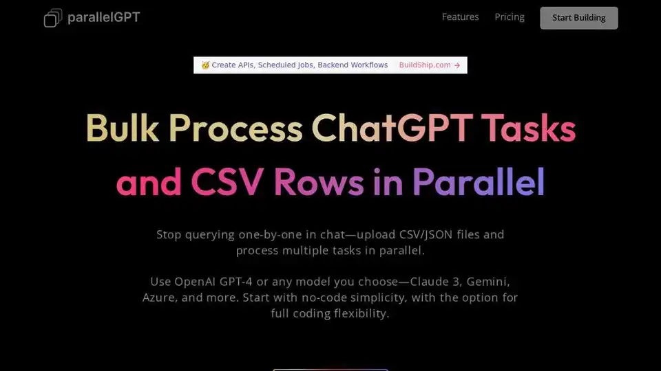 Batch / Bulk processing for ChatGPT AI
