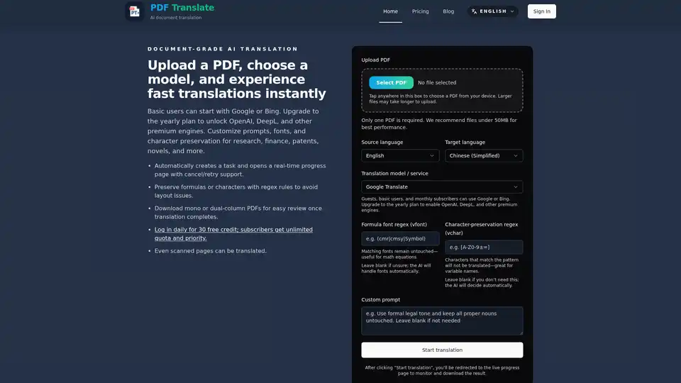 PDF Translate offers AI-powered PDF translation into 100+ languages, preserving the original layout. Translate, summarize, and ask questions about your documents in one place.