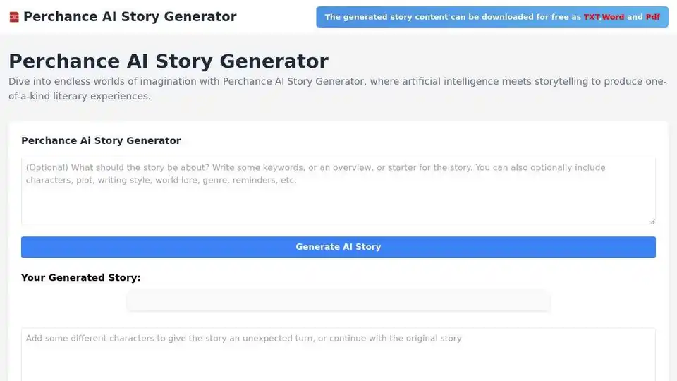 Perchance AI Story Generator