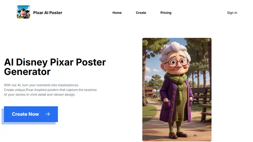 Pixar AI Poster Generator