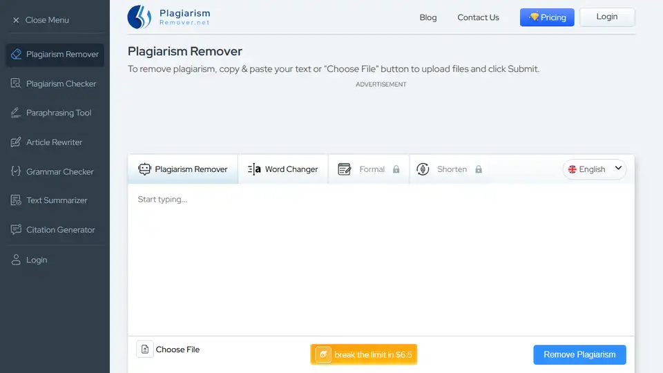 Plagiarism Remover