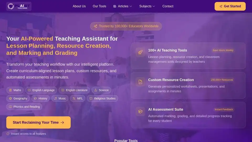 PlanitTeachers AI
