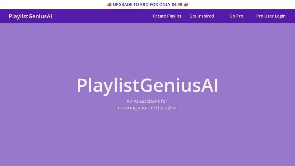 PlaylistGeniusAI