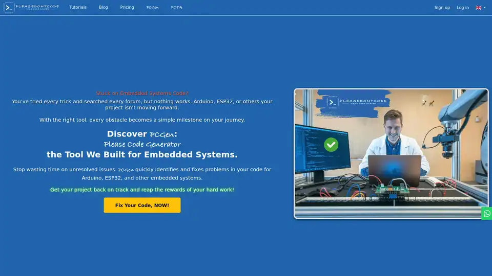 Please Don't Code | AI Code Generator for Arduino and ESP32