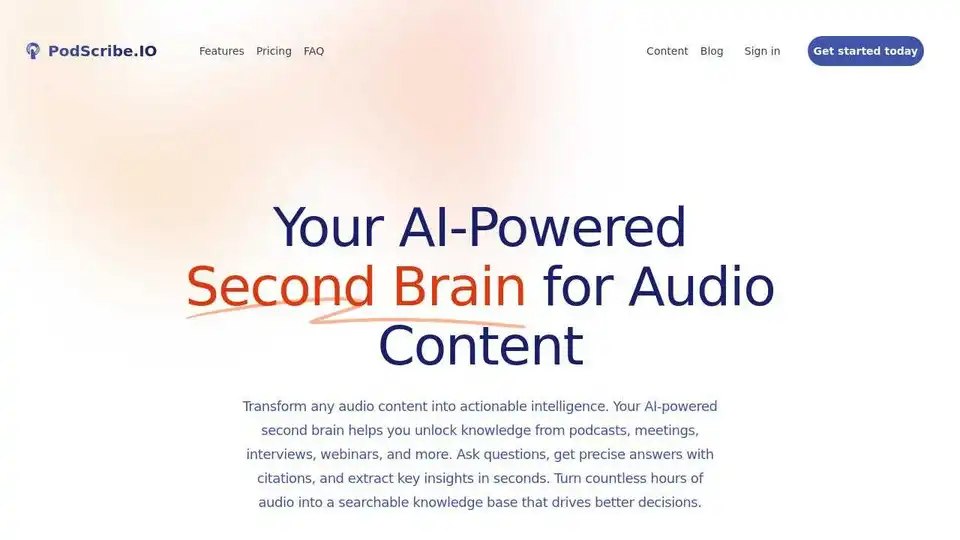 PodScribe.IO