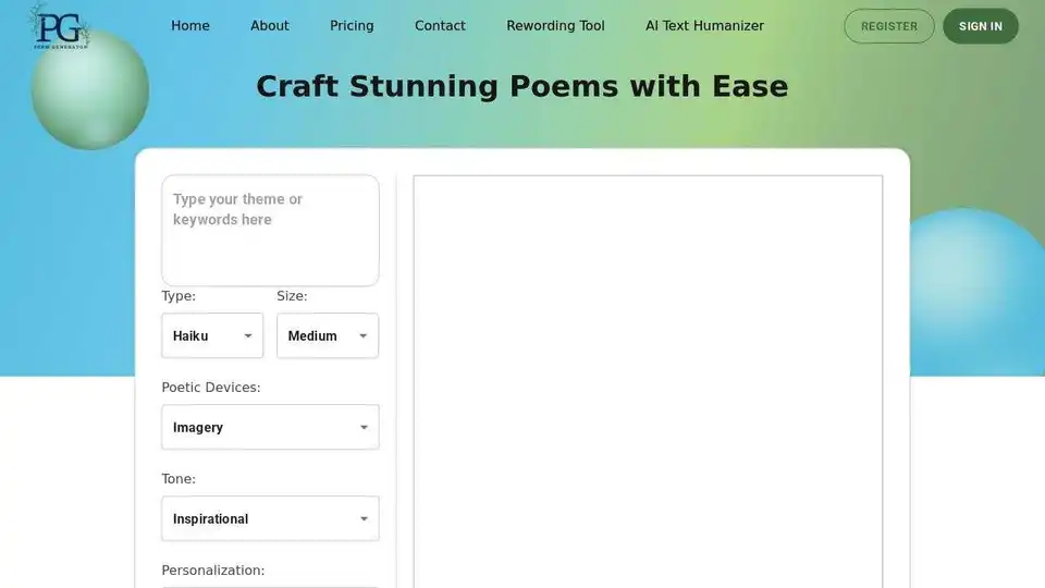 PoemGenerator.io
