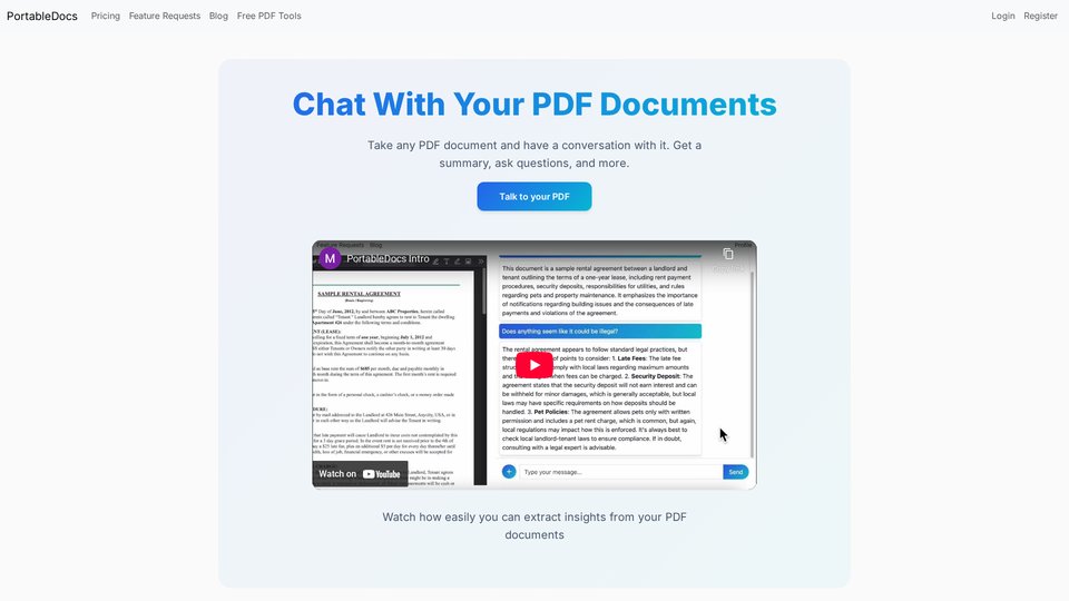 PortableDocs: Converse com seus PDFs usando IA