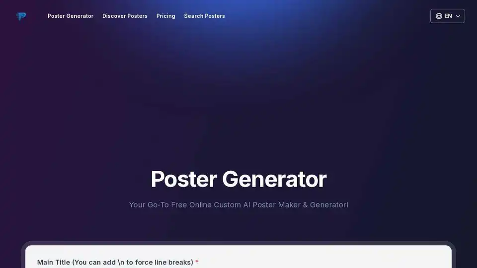 Poster Generator