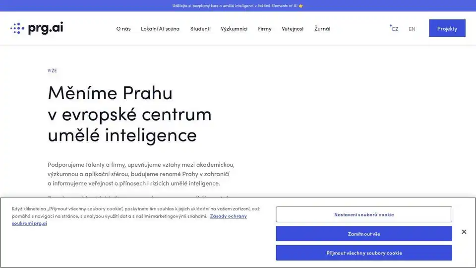prg.ai, a non-profit initiative, promotes a thriving innovation environment, contributing to the development of the Czech economy and society.