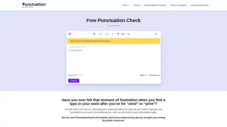 PunctuationCheck