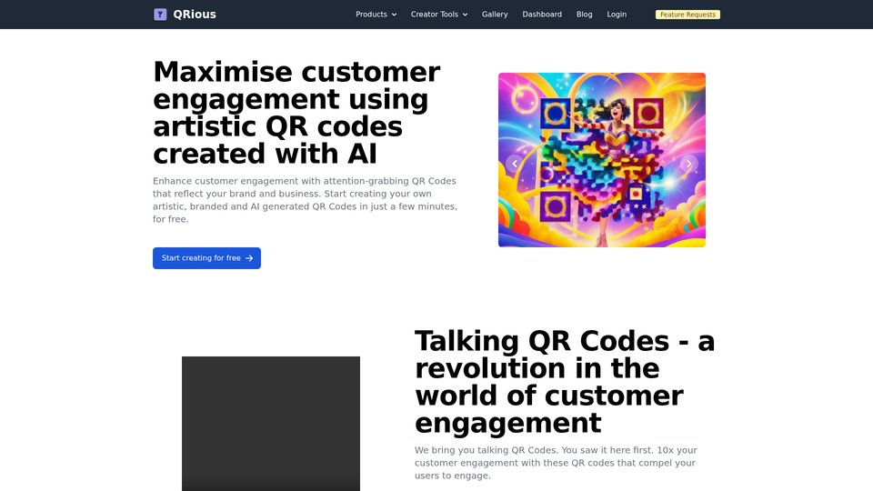 QRious - Artistic AI QR Codes