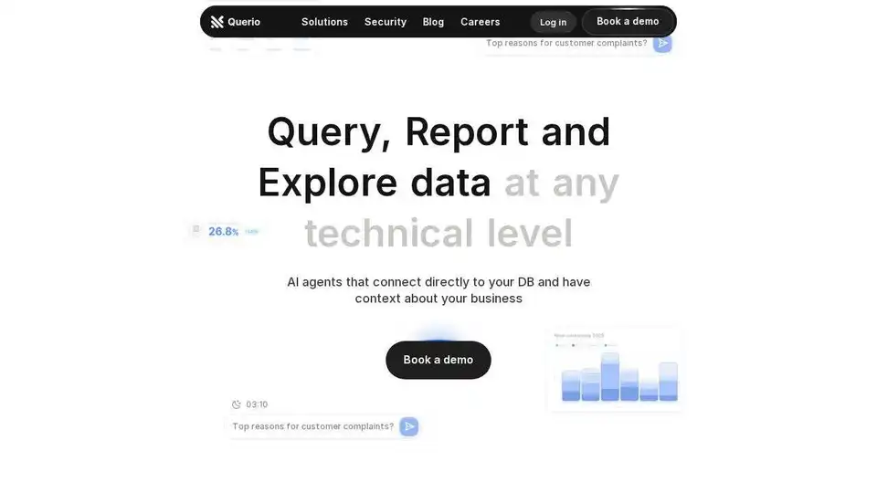 Consulta, informa y explora datos a cualquier nivel técnico con el análisis de datos impulsado por IA.