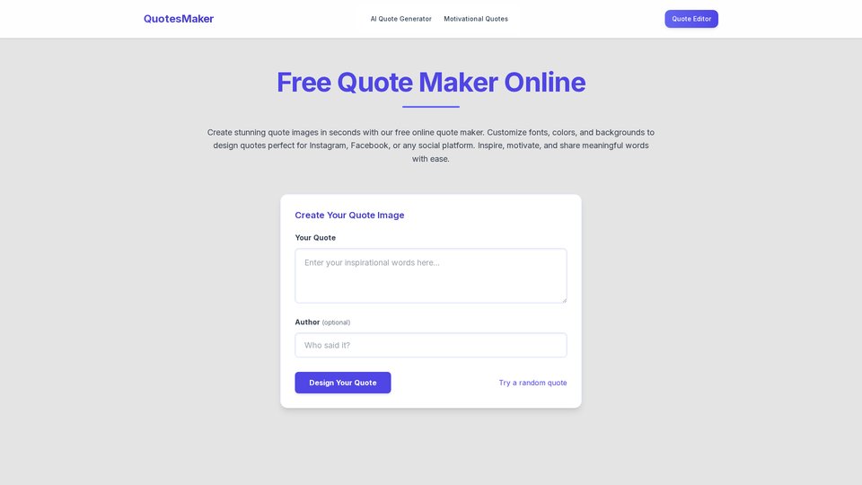 Quote Maker - Free Online Tool to Create Quotes