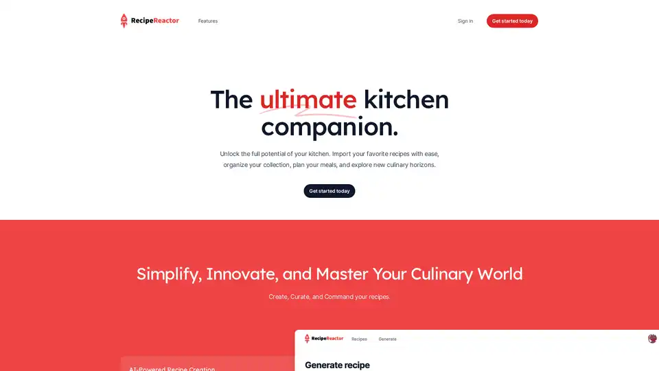 Recipe Reactor