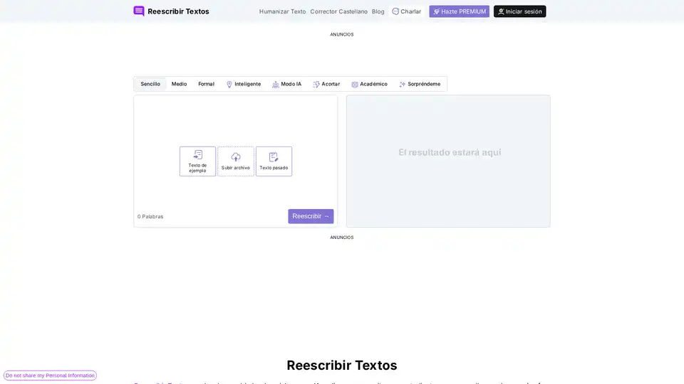 Reescribir Textos