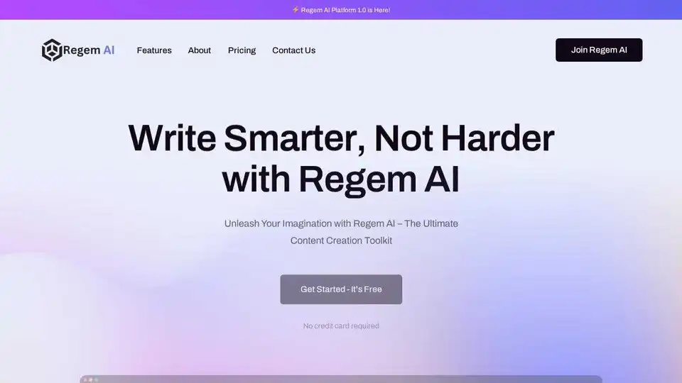 Regem AI Platform