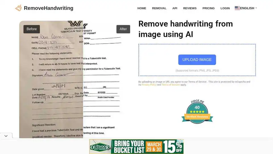 RemoveHandwriting