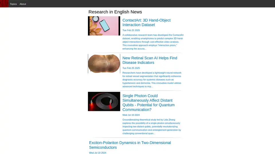 Research in English News