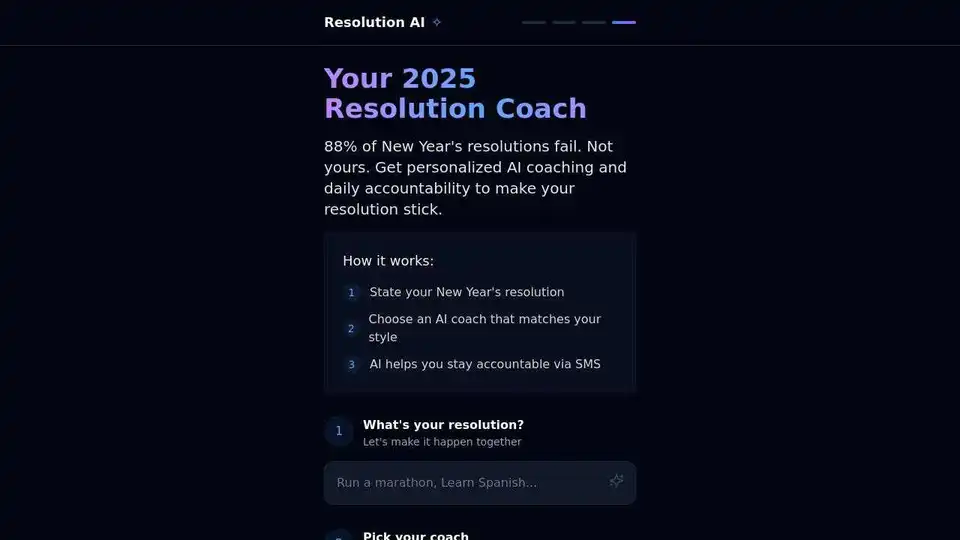 Resolution Coach