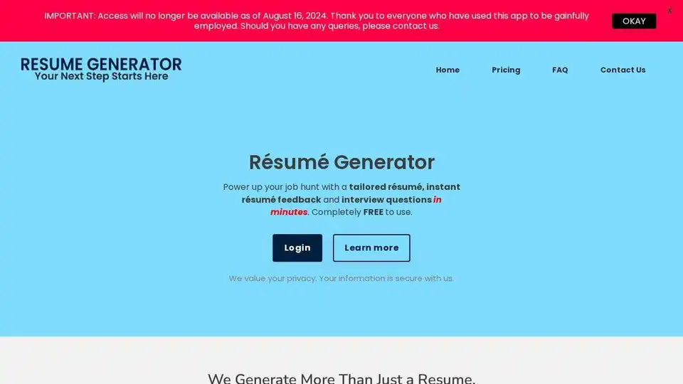 Resume Generator
