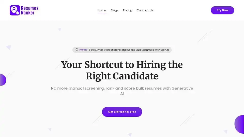 Resumes Ranker
