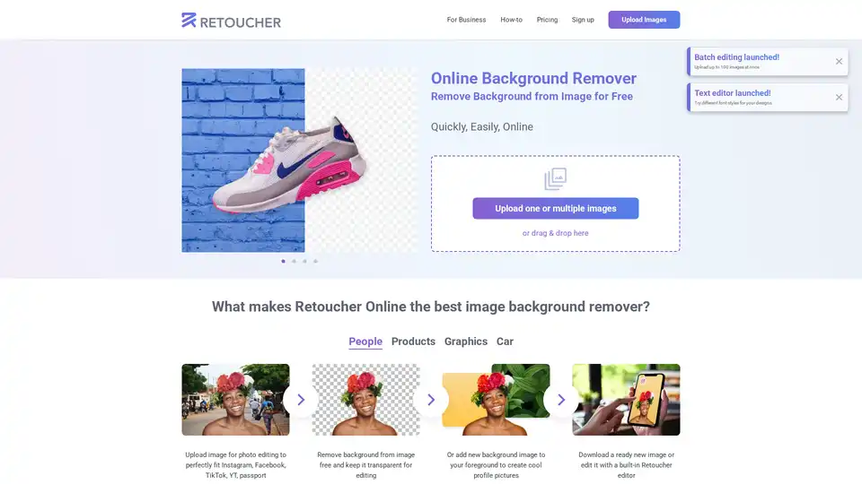 Retoucher Online Background Remover