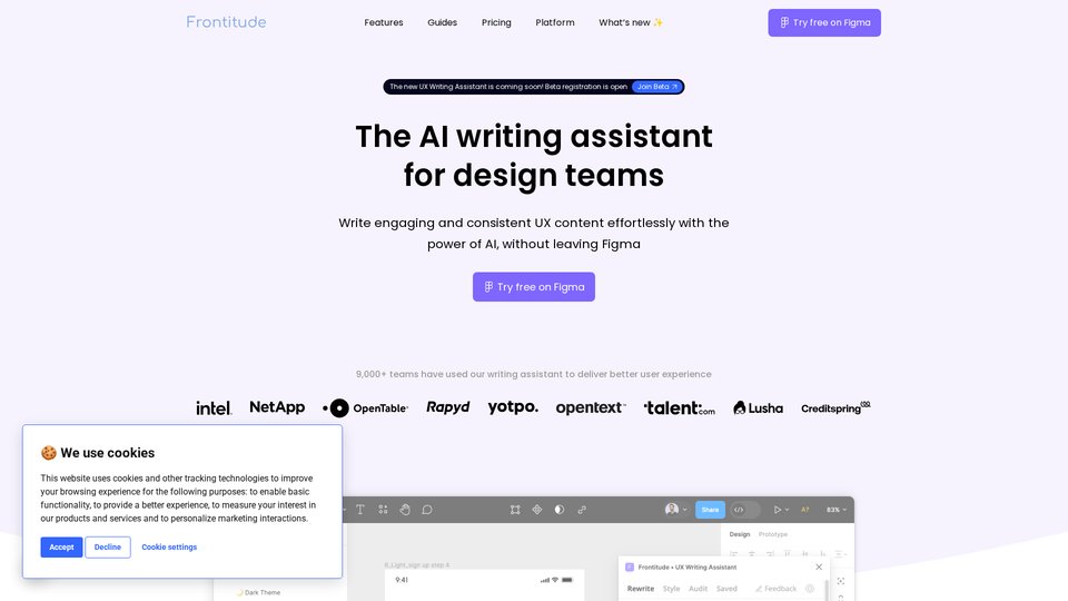 The AI writing assistant for design teams | UX Writing Assistant ...