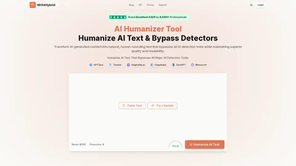 WriteHybrid AI Humanizer
