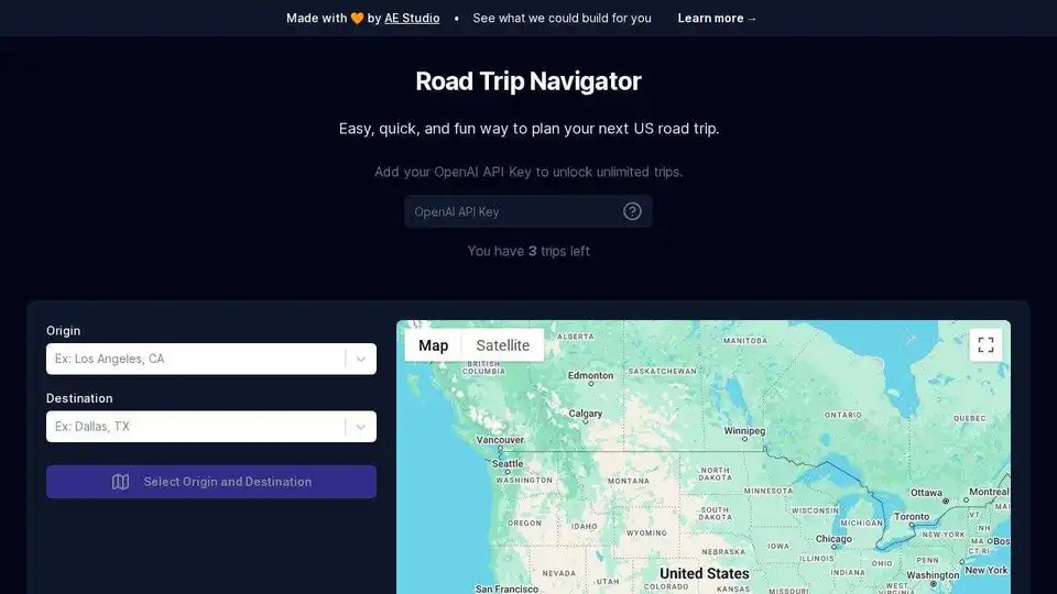 Road Trip Navigator